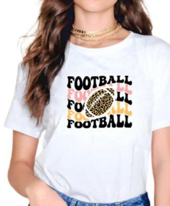 Cheetah Football Tee